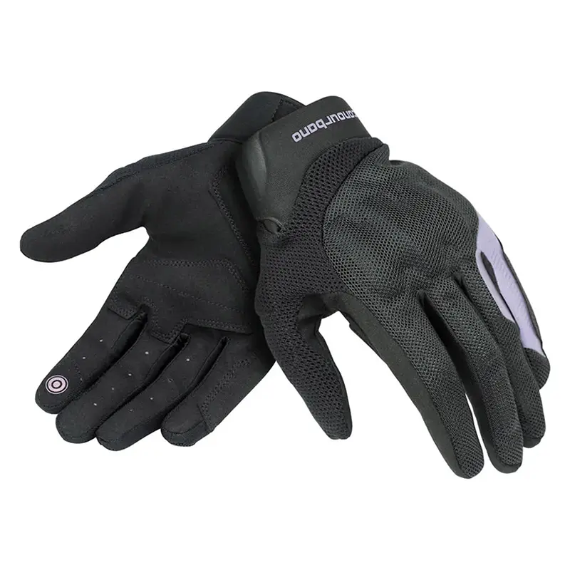 Ganzjahreshandschuhe tucano für Damen penna evo lady schwarz-violett Größe 7 (S) (geprüft nach 13594:2015-CE) (touchscreen-kompatibel)