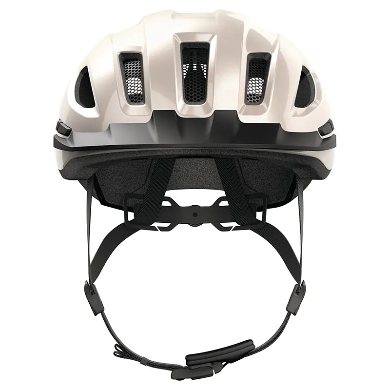 ABUS Urban-I 4.0 샴페인 베이지 성인용 자전거 헬멧 M 사이즈 (54-58 cm) 다이얼 조절 후방 USB 라이트 — 3번째 뷰
