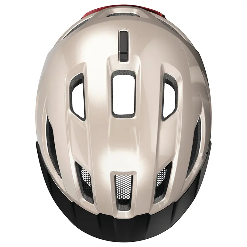 ABUS Urban-I 4.0 샴페인 베이지 성인용 자전거 헬멧 M 사이즈 (54-58 cm) 다이얼 조절 후방 USB 라이트 — 6번째 뷰