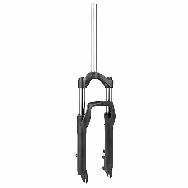 Gabel P2R Fatbike-MTB 20 Zoll Easy schwarz 100 mm Scheibenbremse glatte Gabelsäule L300 mm 1"1/8-28,6 Außengewinde Schnellspanner