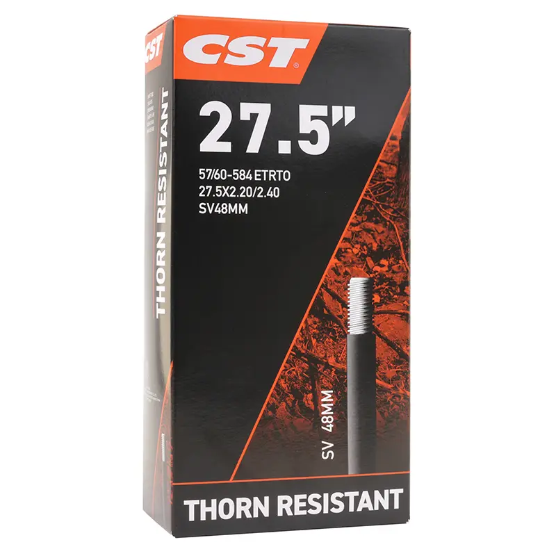 সাইকেল টিউব 27.5 x 2.20-2.40 CST Thorn রিইনফোর্সড 3.6 মিমি স্ট্যান্ডার্ড ভালভ 48 মিমি