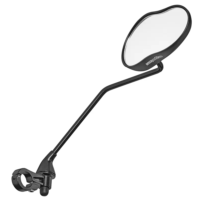 Ergotec M-99LV Fahrradrückspiegel rechts Kunststoff-Aluminium schwarz (Spiegel 122 x 78 x 66 mm)