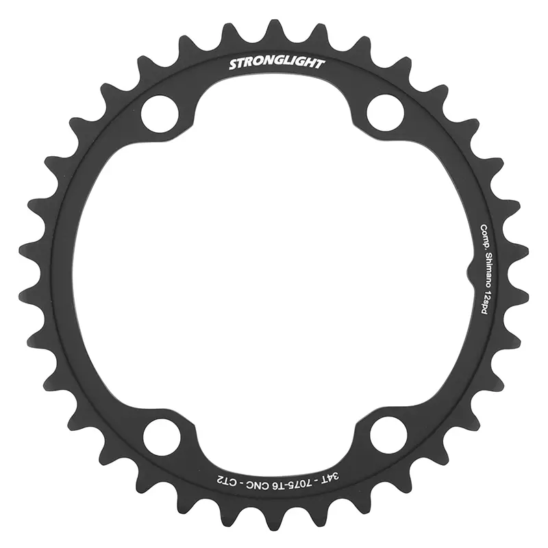 로드 크랭크암 4BRA d.110 for shimano dura ace 9200 Stronglight 34DTS 내부 검정 CT2 12V. 외부 48-50DTS