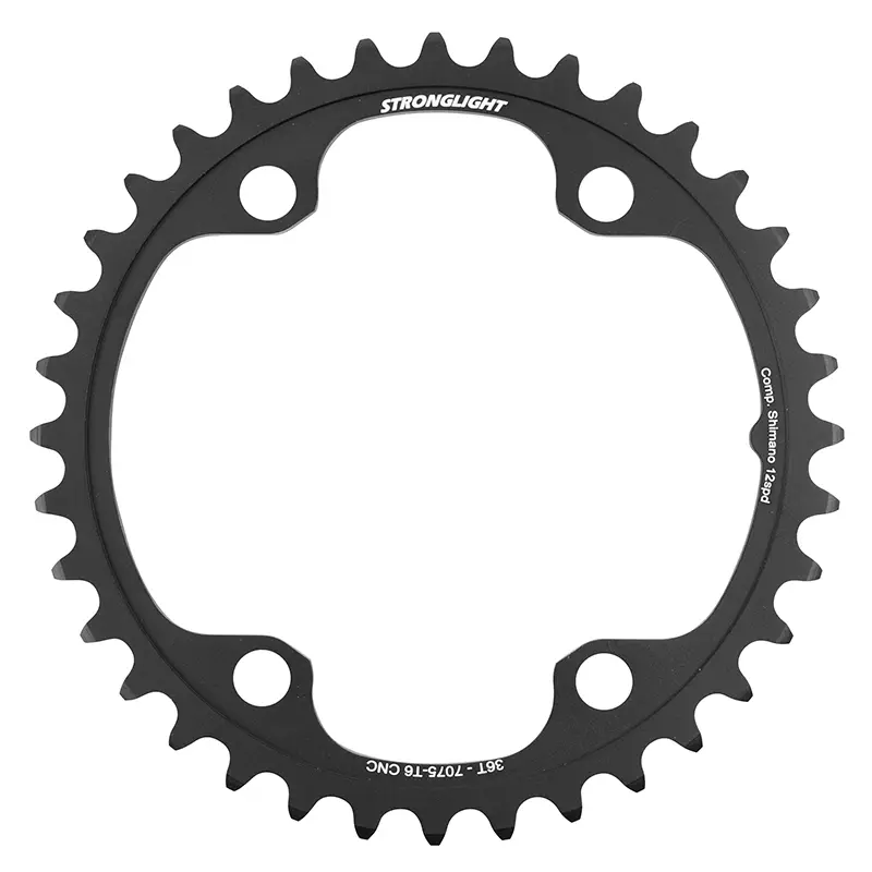 Stronglight Kettenblatt Straße 4BRA d.110 für Shimano Ultegra R8100 - 105 R7100 34DTS innen schwarz Alu 12V. für außen 44-48-50dts