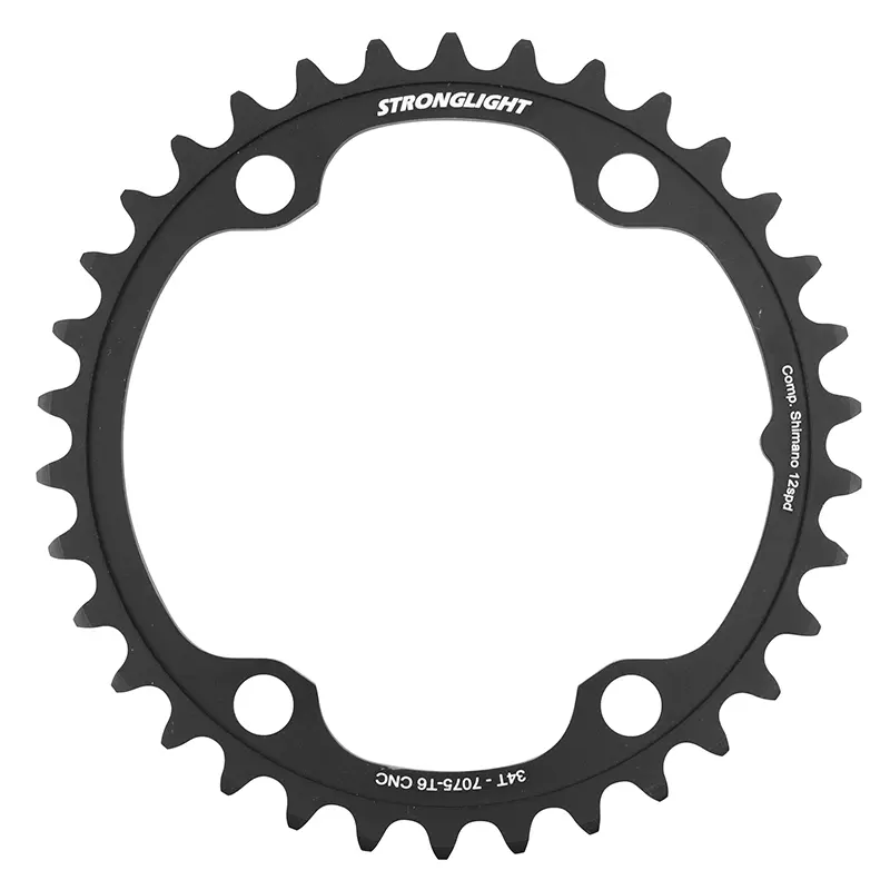 Kettenblatt Rennrad 4BRA d.110 für Shimano Ultegra R8100 - 105 R7100 Stronglight 36DTS innen schwarz Alu 12V. für außen 46-50-52DTS
