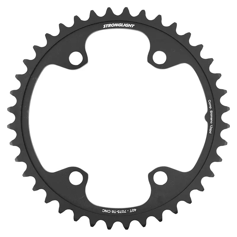 روڈ چین رِنگ 4BRA d.110 shimano ultegra R8100 - 105 R7100 Stronglight 40DTS اندرونی سیاہ ایلومینیم 12V. بیرونی 54DTS