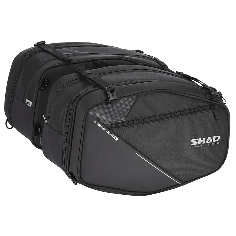 Shad SL58 sort udvidelig sidesæk 36L-48L (fastgørelse inkluderet) (X0SL581)