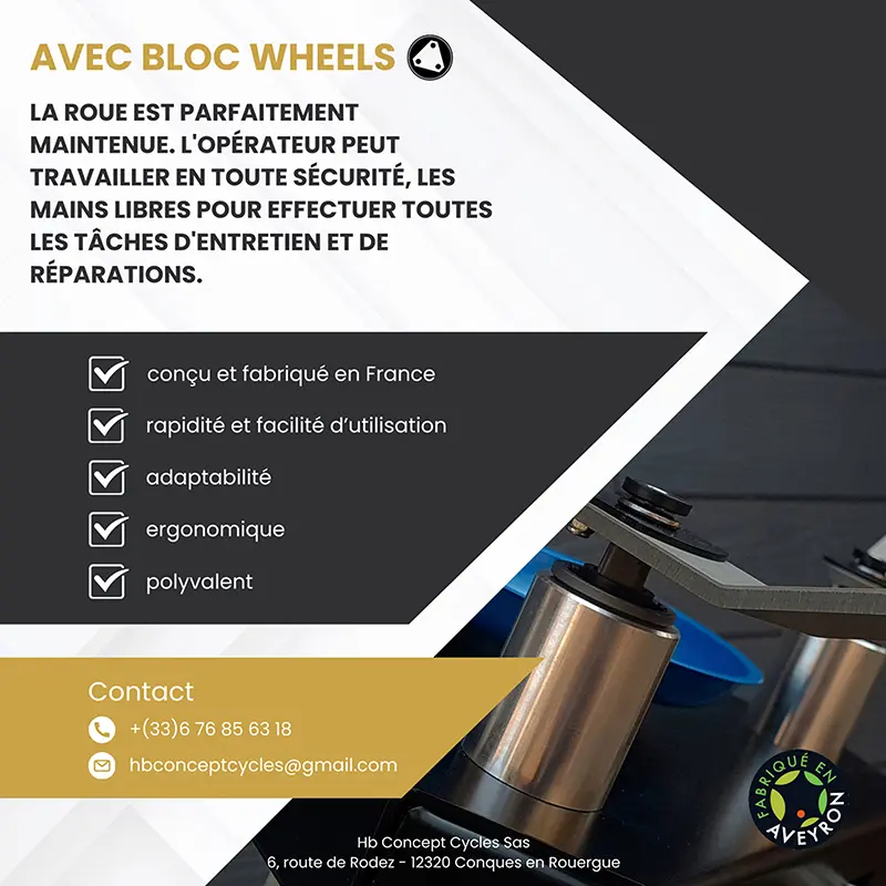 휠 및 타이어 정비/수리용 전문 도구 Bloc Wheels 벽면 고지대 포함 - 재생품 — 7번째 뷰