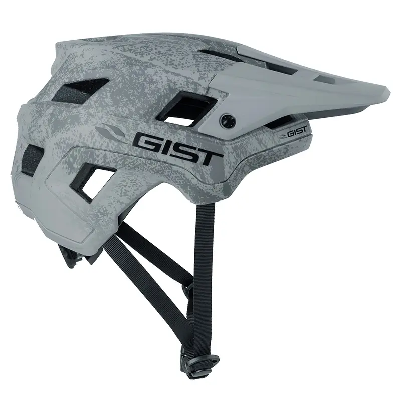 Fahrradhelm Erwachsene GIST MTB Scrub grau in-mold Größe 56-62