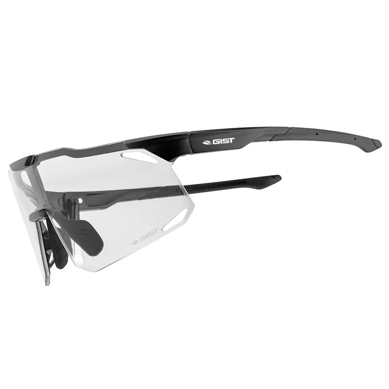 Lunettes vélo adulte GIST Eclipse monture noir verres photochromiques protection 100% UV