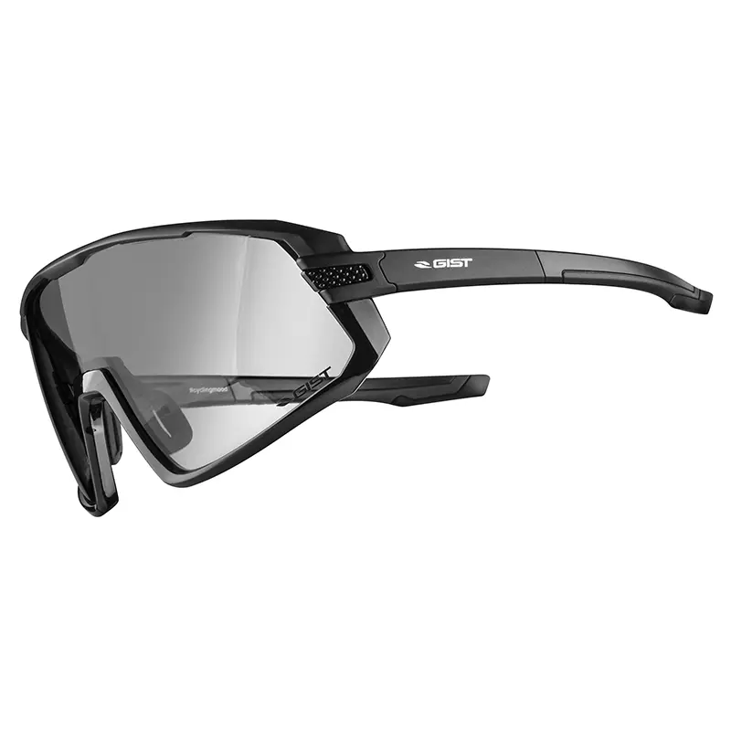 Lunettes vélo adulte GIST Next monture noire verres photochromiques catégorie 1-3