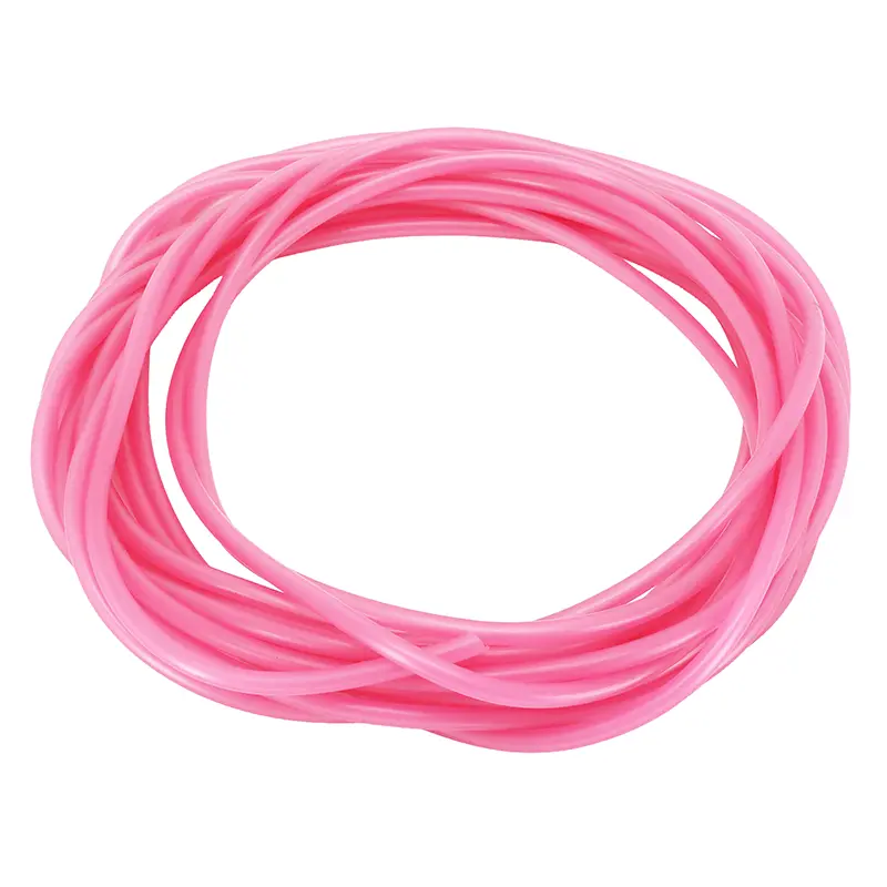 PVC নমনীয় গোলাপী স্বচ্ছ পেট্রল হোস 4x7 10 মিটার রোল