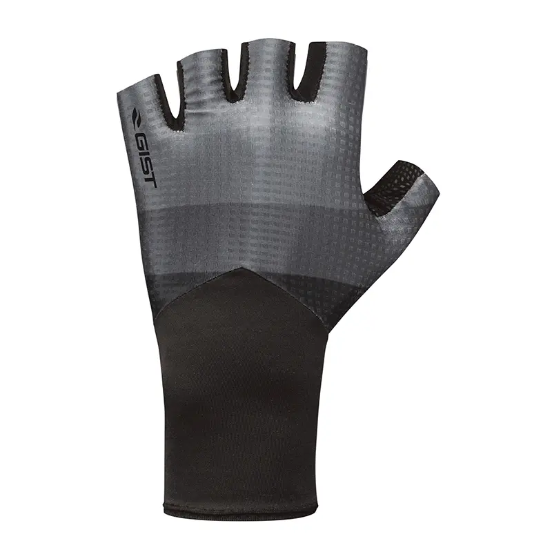 Kurze Fahrradhandschuhe GIST Speed schwarz-grau XXL
