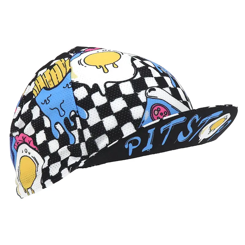 Kappe GIST Style Pit Stop Dekor kariert schwarz-weiß