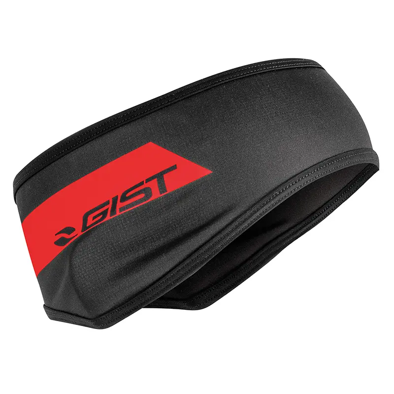 Cache-oreille bandeau vélo Gist Inside Hiver Super Roubaix noir-rouge