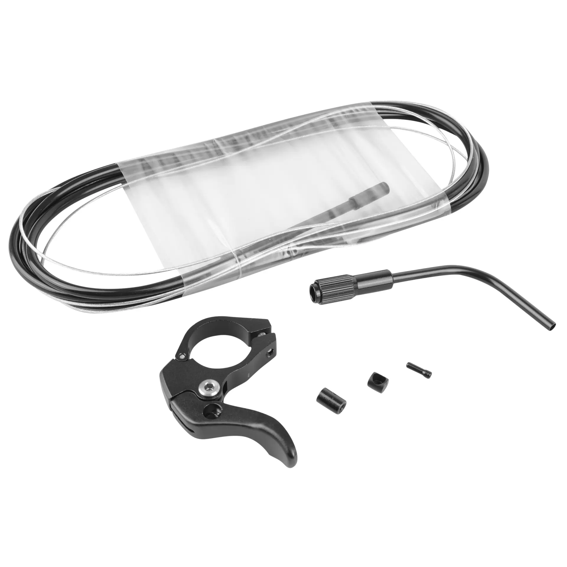 Teleskop-Sattelstütze MTB Switch SWR-150 Alu schwarz Ø 31.6 L451MM (Verstellung per Innenzug, einstellbarer Federweg 160-135MM in 5MM-Stufen) Klemmbefestigung - Luftkartusche mit Druck — Ansicht 6