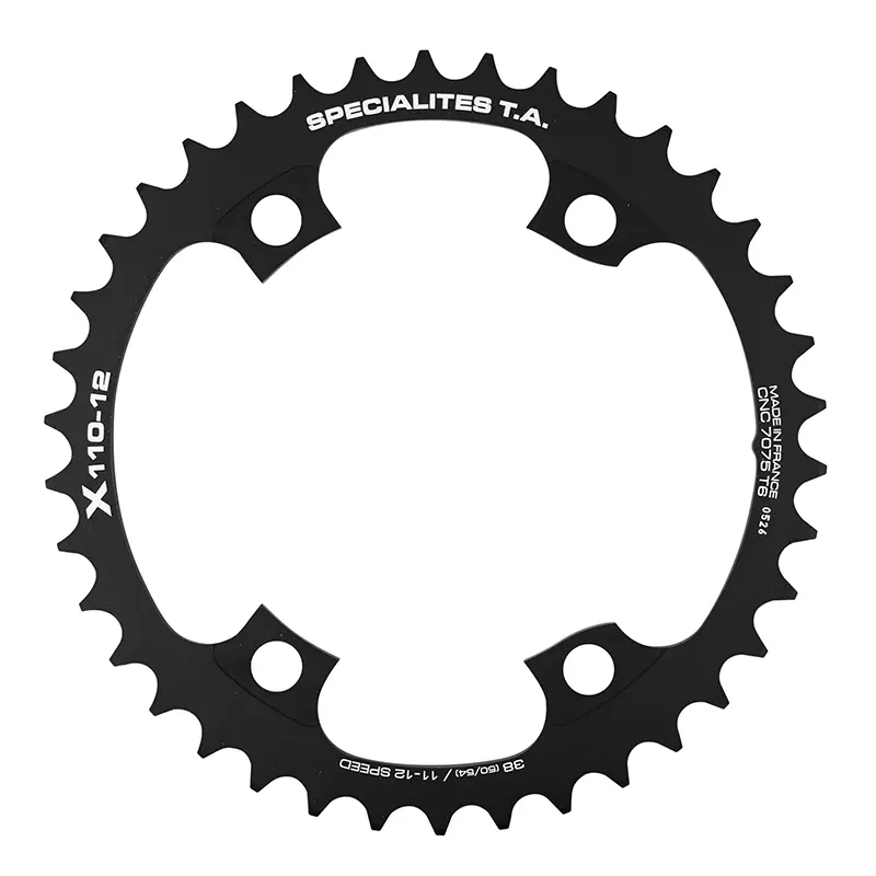 도로용 체인링 4BRA d.110 for shimano ultegra R8100-8170 dura-ace R9200-9270 105 R7100 ta X110 38DTS 내부 블랙 12V. (해당 나사 키트 주문 필요)