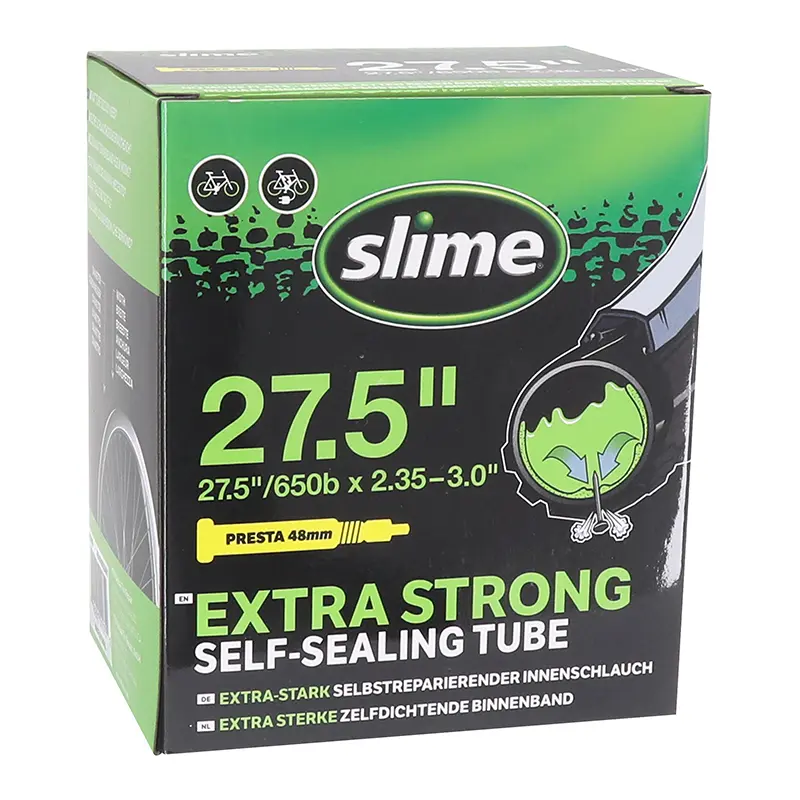 自転車用インナーチューブ 27,5 x 2,35-3,0 Slime バルブ Presta 脱着式 パンク防止液入り
