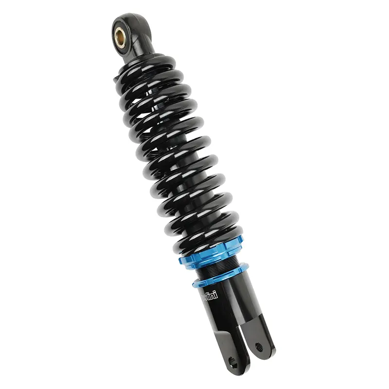 Stoßdämpfer Polini für MBK 50 Booster / Yamaha 50 BWS schwarz verstellbar Lochabstand 245 mm