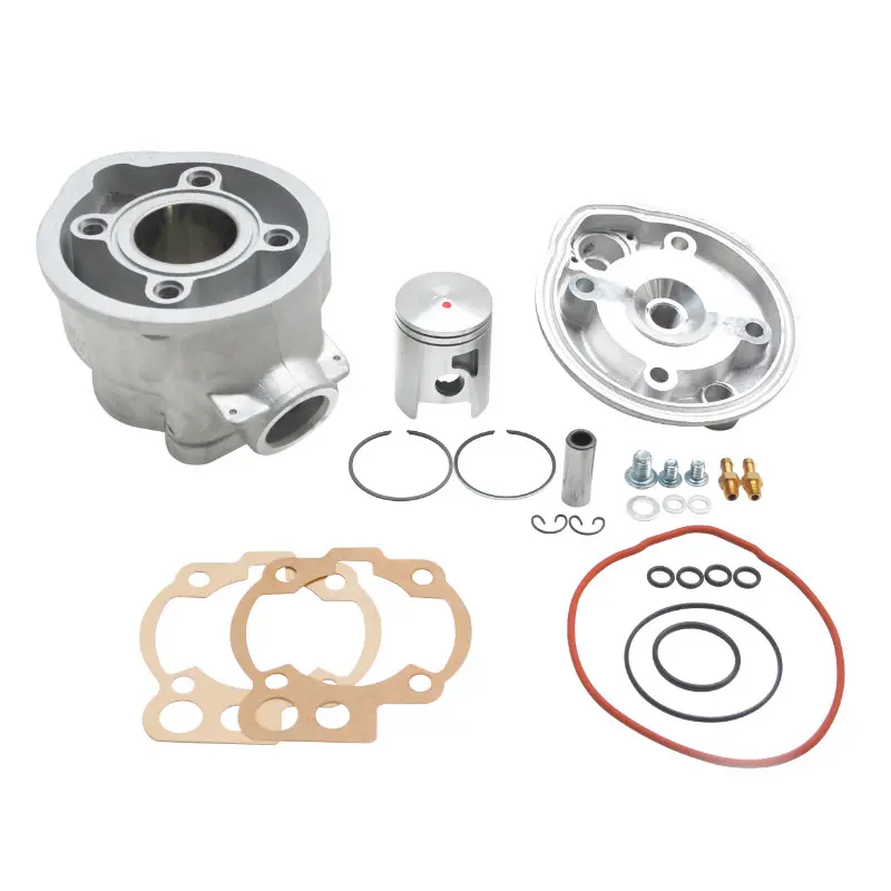 Cilinderkop 50 met versnellingsbak geschikt voor Minarelli 50 AM6 MBK X-Power X-Limit Yamaha TZR DTR Peugeot XPS Rieju RS1 Beta RR Aprilia RS 1995-2005 aluminium Nikasil