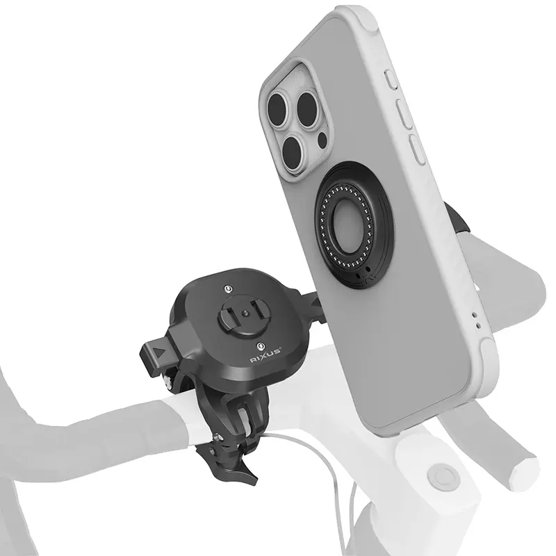 Supporto smartphone Rixus One-Lock antiurto fissaggio manubrio RXHB50 — vista 2