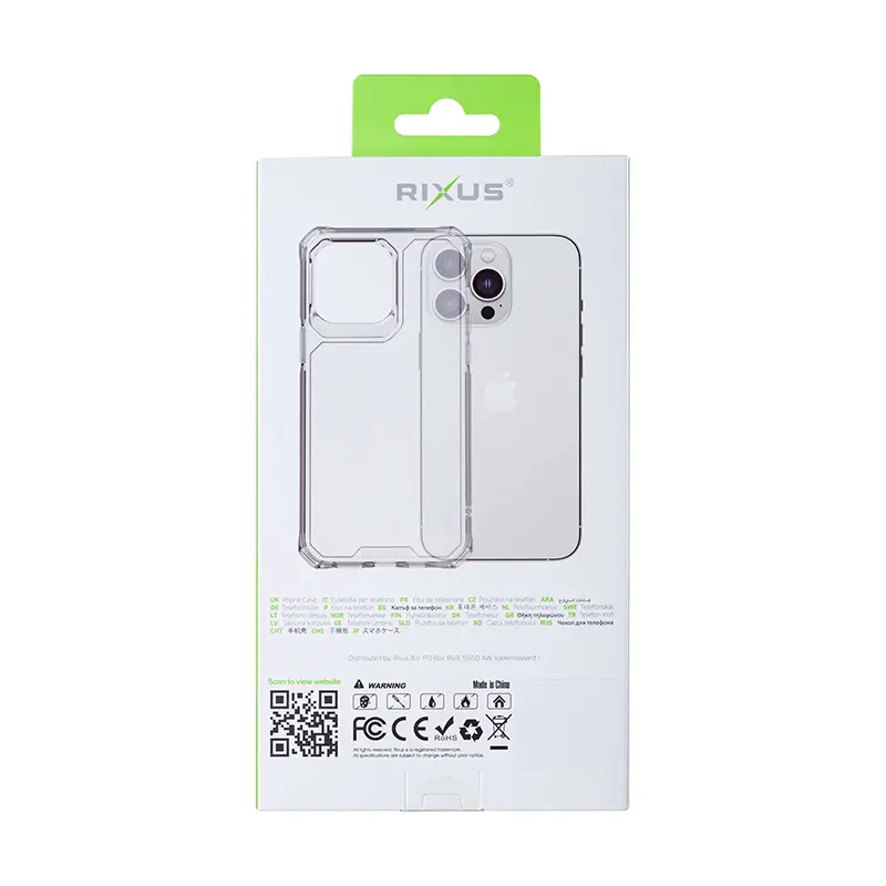 Handyhülle Rixus Armor-X stoßfest für Apple iPhone 14 Pro transparent — Ansicht 4