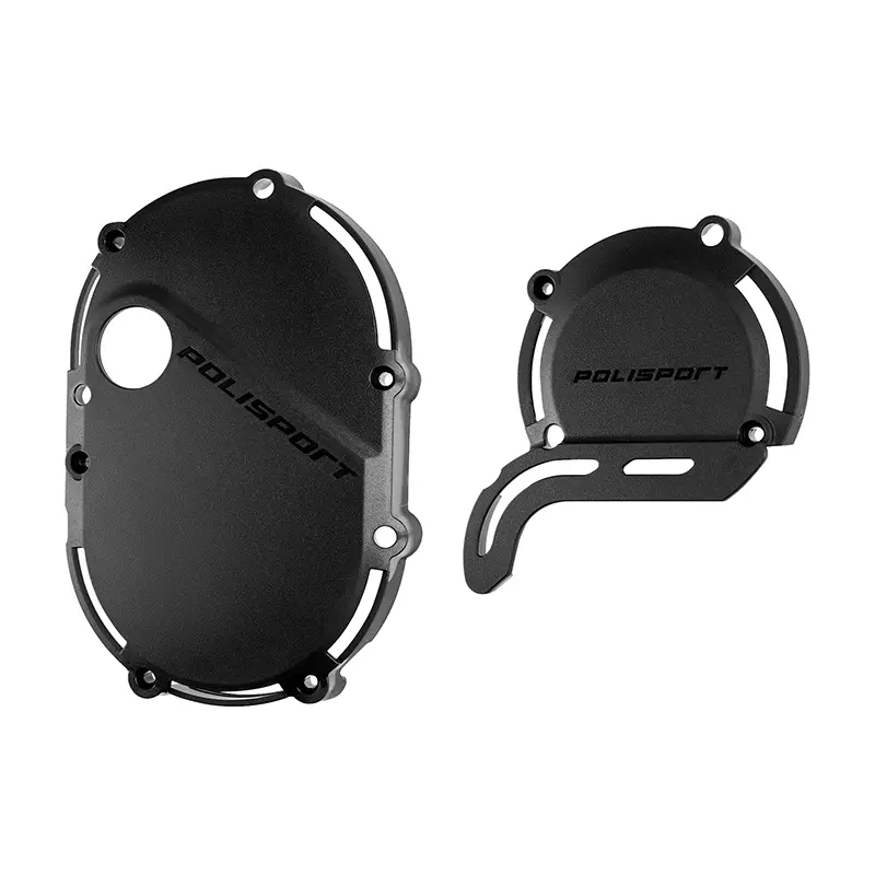 Protection carter d'embrayage et d'allumage alternateur Polisport Varg MX 1.0 2023 / MX 1.2 2024 / EX 2025+ noir (paire)