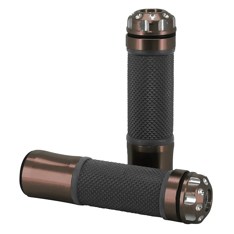 Revêtement de poignée AVOC Moto On Road R375 Café Closed End 130 mm (paire)