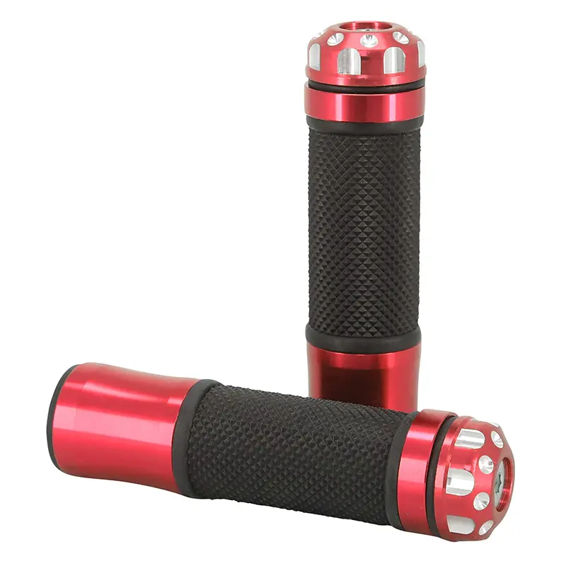 AVOC オンロードバイク用 グリップカバー R375 レッド クローズドエンド 130mm (ペア)