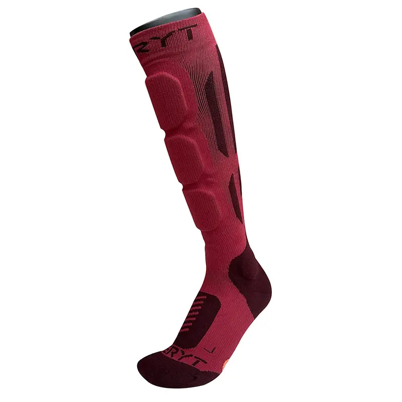 MTB-Schutzsocken Seryt Shelter antibakteriell für Knöchel und Schienbein rot