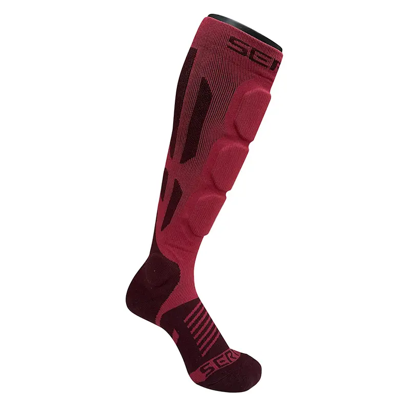 MTB-Schutzsocken Seryt Shelter antibakteriell für Knöchel und Schienbein rot — Ansicht 3