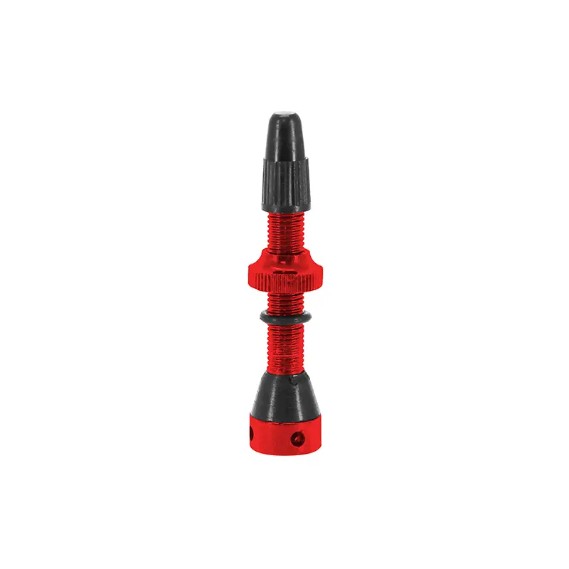 Tubeless Ventil Presta Switch Farbe rot 40 mm 4 Löcher Sélection P2R