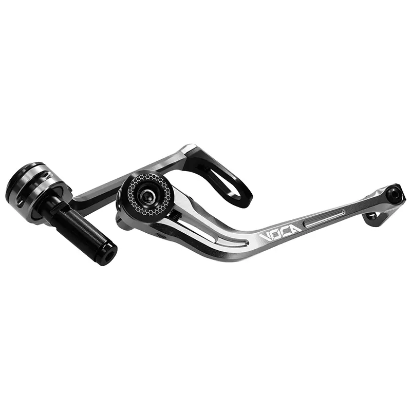 Voca Evo Alu CNC Bremshebel-Schutz Grau-Schwarz für 14 mm Lenker