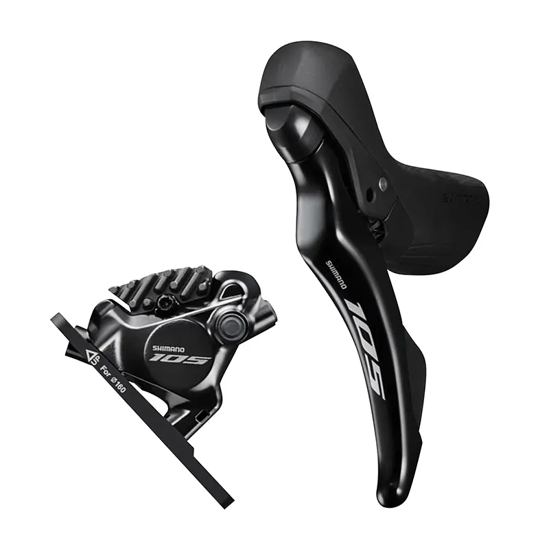 شیمانو 105 R7120 فرنٹ ہائیڈرولک ڈسک بریک روڈ، ڈبل سیاہ