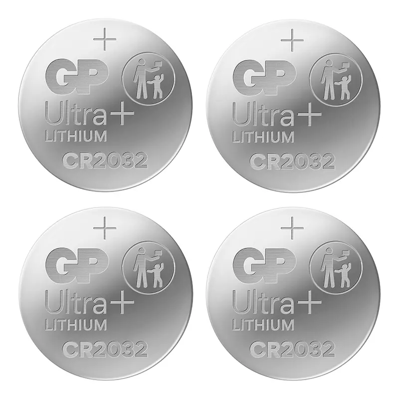 GP Ultra 锂纽扣电池 CR2032 3V - 4粒装