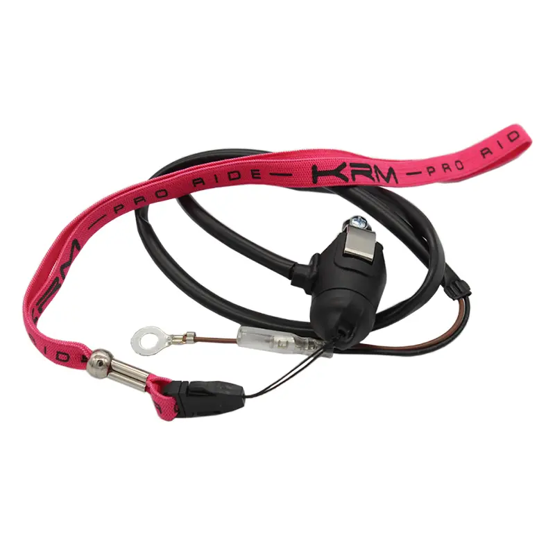 Magnetischer Not-Ausschalter KRM Pro Ride Schwarz mit Pinker Riemenschlaufe