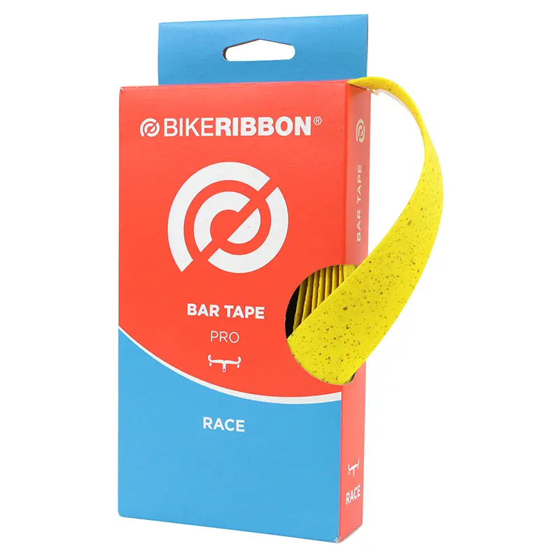 BIKERIBBON Cork Plus コルクハンドルグリップテープ イエロー