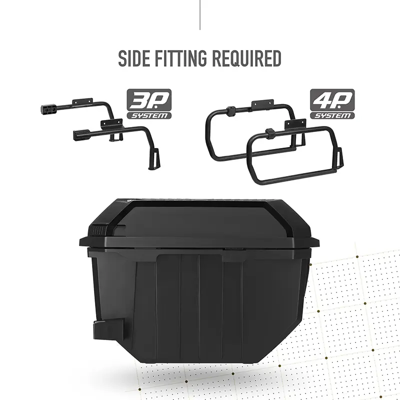 Shad TR27 27L ブラック オートバイ・スクーター用サイドケース — 第3ビュー