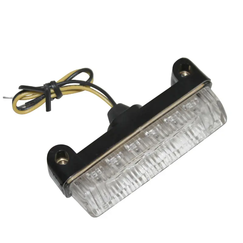 Kennzeichenbeleuchtung Replay Leiste 6 LEDs transparent-schwarz (L 78 mm - H 16 mm - B 24 mm)
