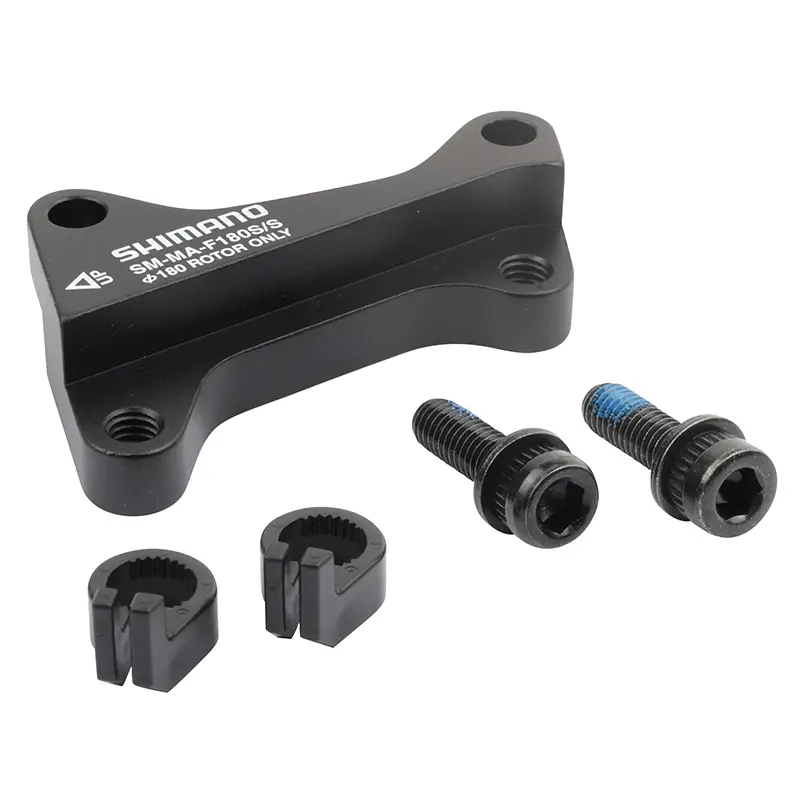 Adaptateur rehausse frein à disque VTT international avant Shimano sur fourche étrier 160 mm avec disque 180 mm