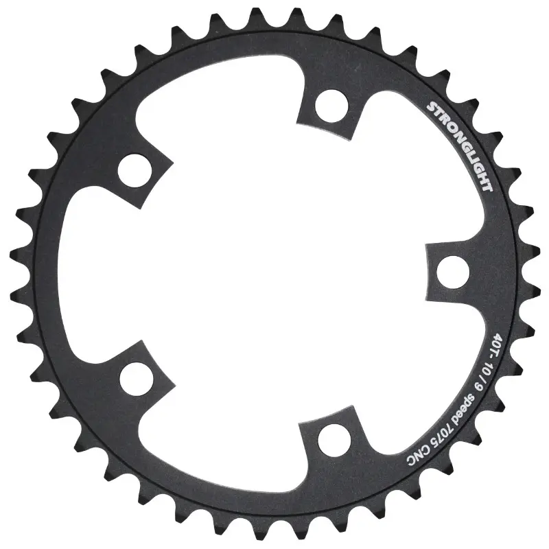 Plateau route 5BRA d.110 Stronglight 40DTS interieur noir alu 7075 type shimano 9-10V.
