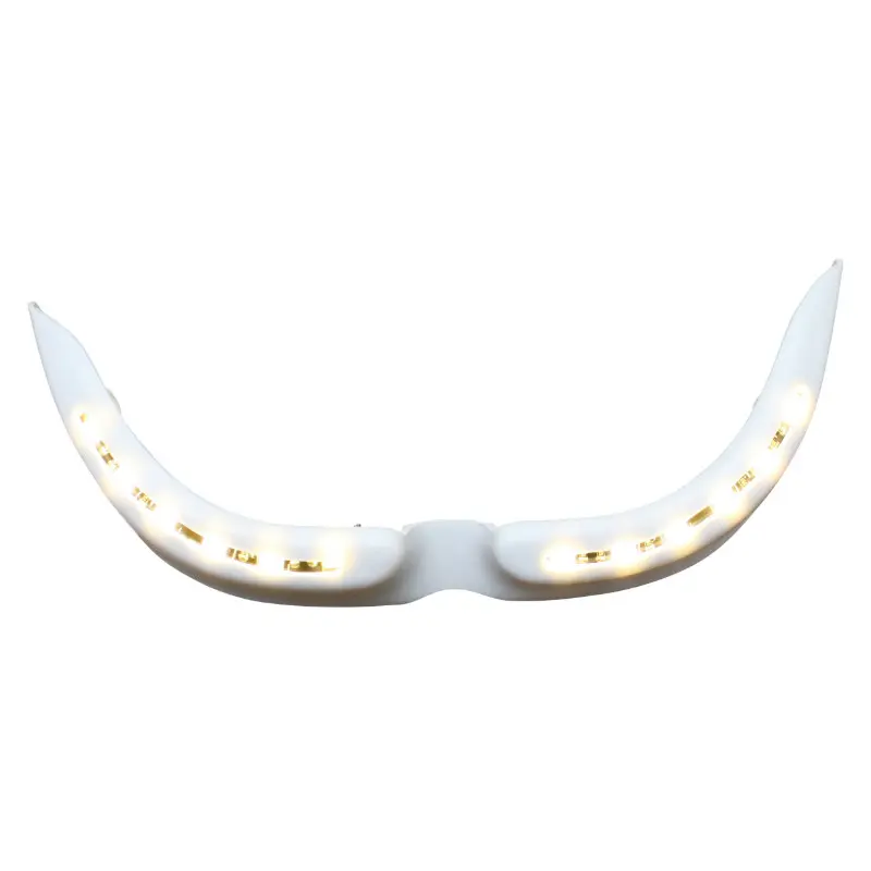 Masque de phare 50 à boîte MTKT pour Derbi 50 Senda blanc avec LEDs blanches