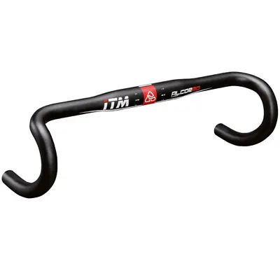 Rennlenker ITM Alcor Aluminium schwarz 31,8 mm L44 (Mitte-Mitte 42 cm) — Lenker