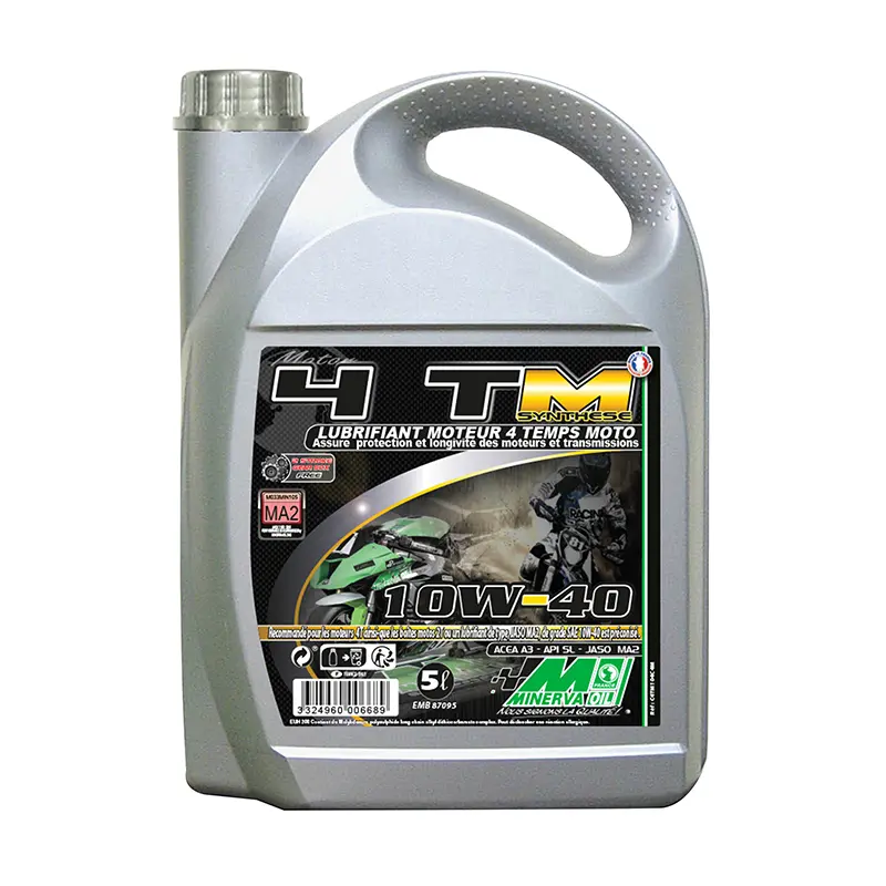 Huile moteur MINERVA OIL 4 temps synthèse 10W40 5L
