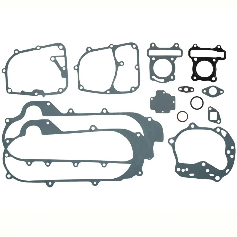 পি2আর চাইনিজ 50cc 4T 10+12 ইঞ্চি GY6, 139qmb-পিউজিও 50 কিসবি 4T, ভি-ক্লিক 4T-বাওতিয়ান 50 BT49QT 4T-নোরাউটো 50 রাজ্জো 4T স্কুটারের জন্য অভিযোজ্য ইঞ্জিন গ্যাসকেট (সম্পূর্ণ প্যাকেট)