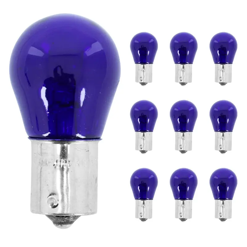 Ampoule P21W 12V 21W culot BA15S bleu REPLAY (boîte de 10)