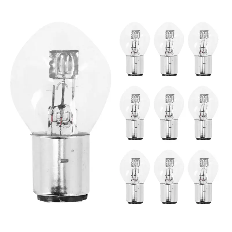 স্ট্যান্ডার্ড বাল্ব P2R 12V 25-25W বেস BA20D B35 সাদা প্রজেক্টর - 10 টির বাক্স