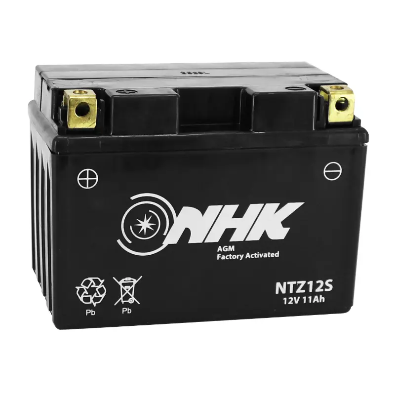Batterie 12V 11 ah NTZ12S Nhk fa sans entretien prete a l'emploi (lg150xl87xh110mm) (activee en usine-fa - qualite premium - equivalent YTZ12S - sla - gel)