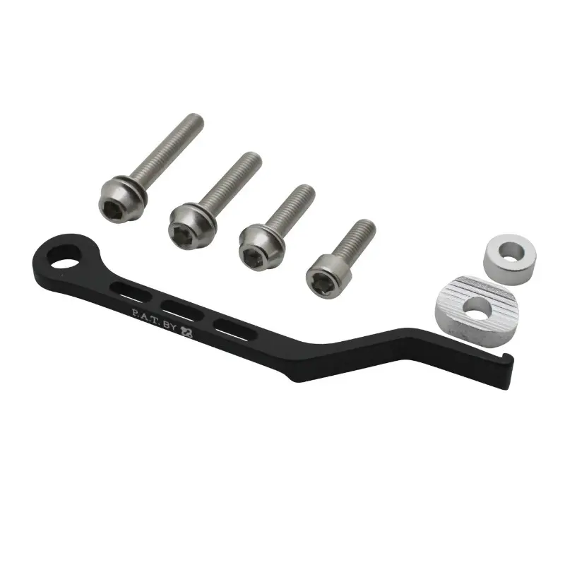 Anti-saut de chaîne P2R patte anti-déraillement pédalier 53-39-50-34 aluminium noir