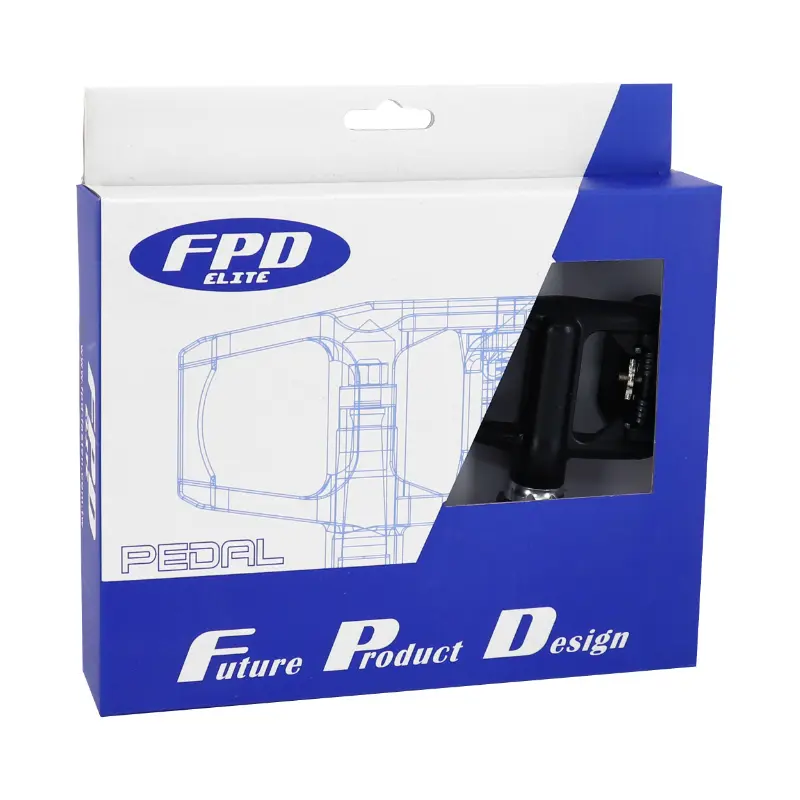 Pédale route automatique FPD alu sur roulement noir avec cales type Kéo Sélection P2R (paire) — vue 5